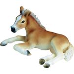 Haflinger Fohlen liegend, Schleich
