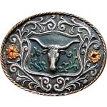 K&uuml;hlschrank- oder Magnetbrett-Magnet 'Bull, floret'