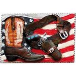 K&uuml;hlschrank- oder Magnetbrett-Magnet 'Cowboystiefel'