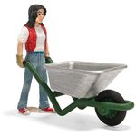 Stallpflegerin mit Schubkarren, Schleich