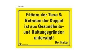 Stalltafeln & Hinweisschilder