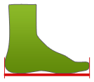 Schuhgr��e messen