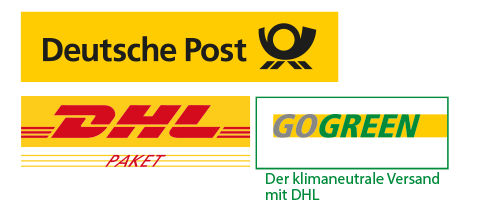 Kooperation mit Deutsche Post, DHL und GoGreen in Deutschland und Österreichische Post in Österreich