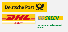 Kooperation mit Deutsche Post, DHL und GoGreen in Deutschland und Ã–sterreichische Post in Ã–sterreich